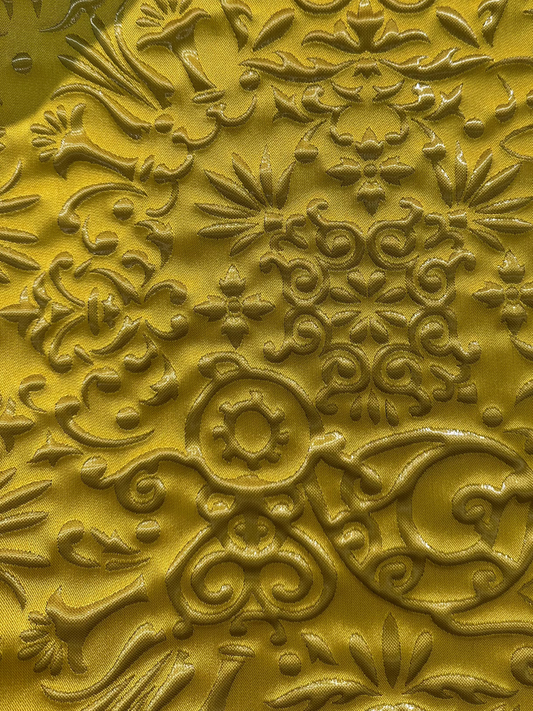 Floral Patterned Metallic Fabric