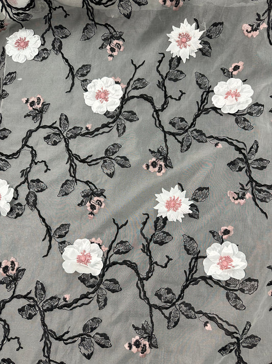 Floral Silk Embroidery