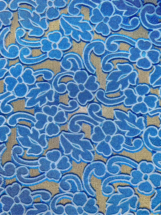 Embroidered Floral Fabric on Tulle