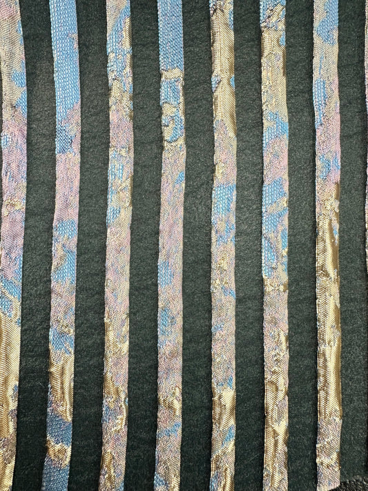 Striped Burnout Brocade