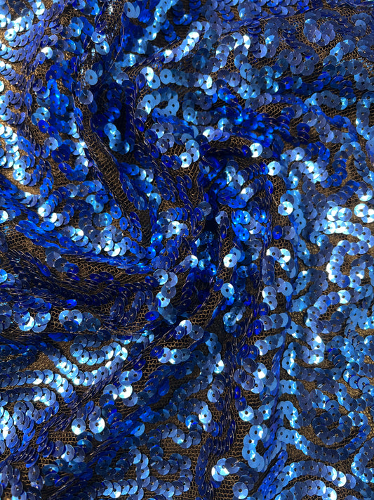 Mini Sequins on Stretch Tulle