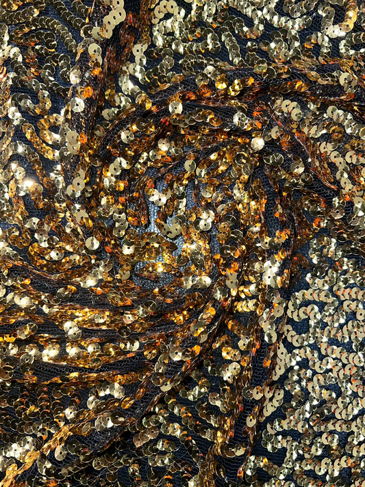 Mini Sequins on Stretch Tulle