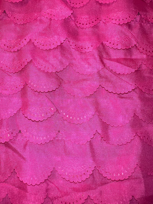 Chiffon Laser Cut Embroidery