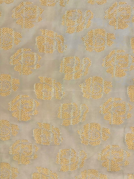 Striped Rose Pattern Jacquard