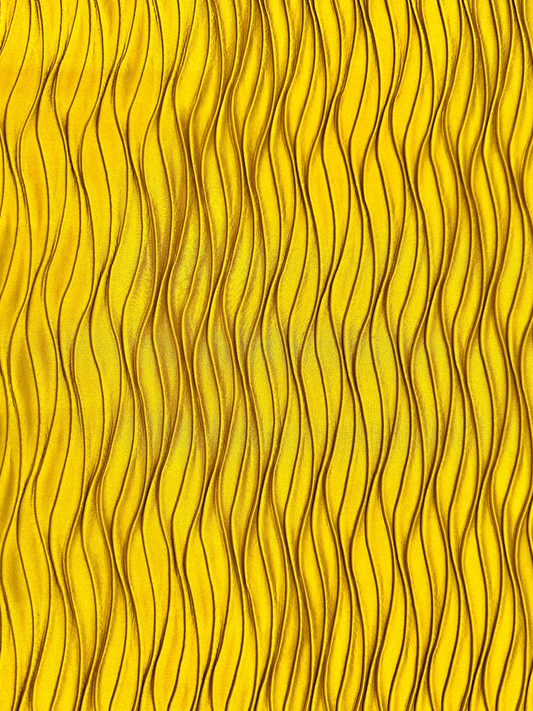 Curved Pleated Satin