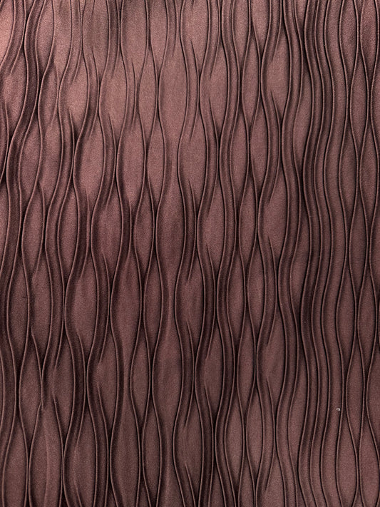 Curved Pleated Satin