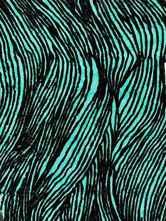 Suede Striped Pattern Jacquard