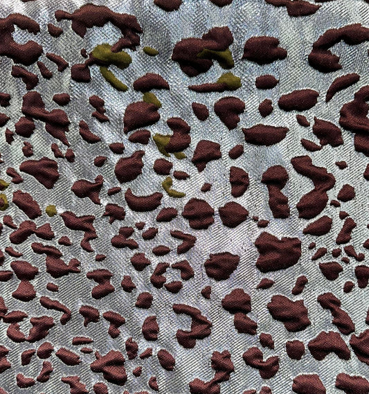 Textured Leopard Pattern Jacquard