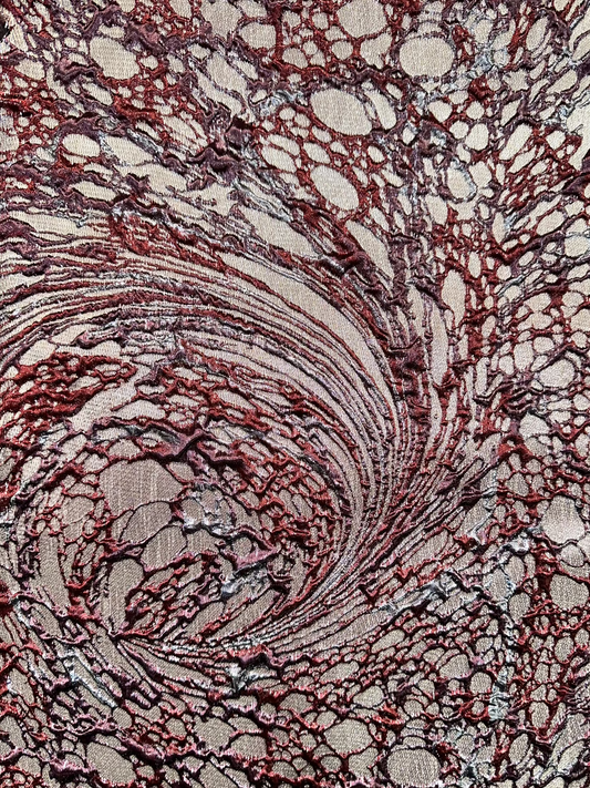 Textured Swirled Abstract Pattern Jacquard