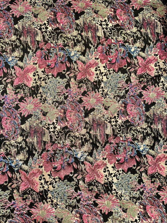 Multicolor Garden Pattern Jacquard