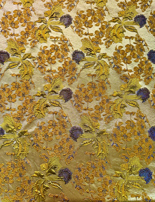 Textured Floral Bouquet Pattern Jacquard