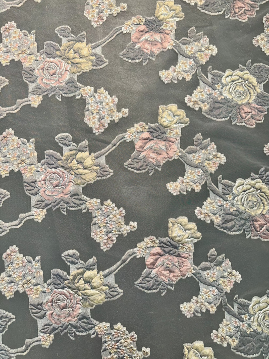 Floral Rose Motif Brocade