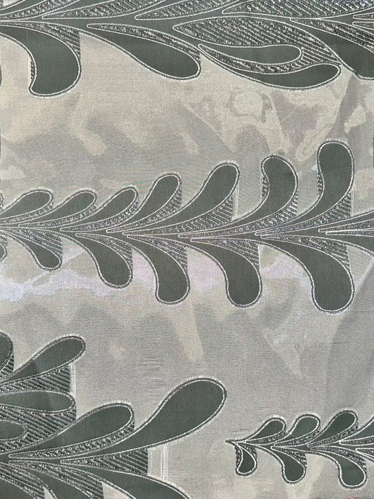 Seaweed Frond Pattern Brocade