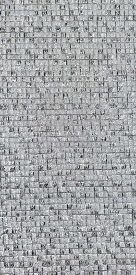 Metallic Checkered Pattern Jacquard