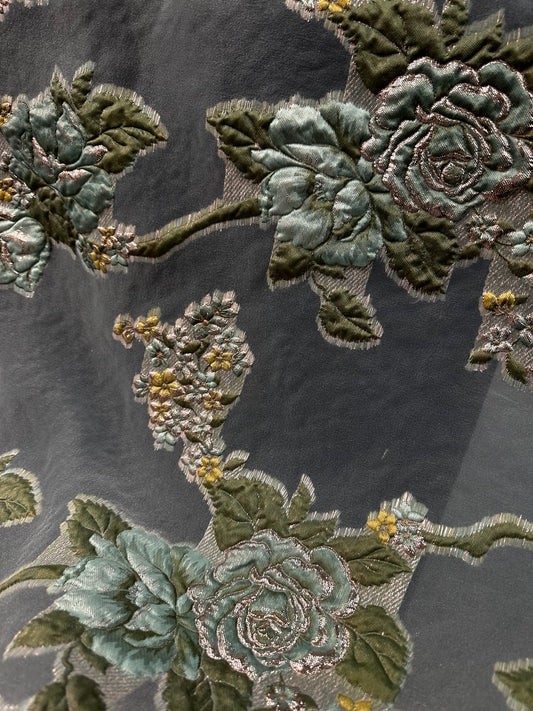 Floral Rose Motif Brocade