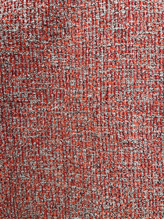 Red Tweed Upholstery Fabric