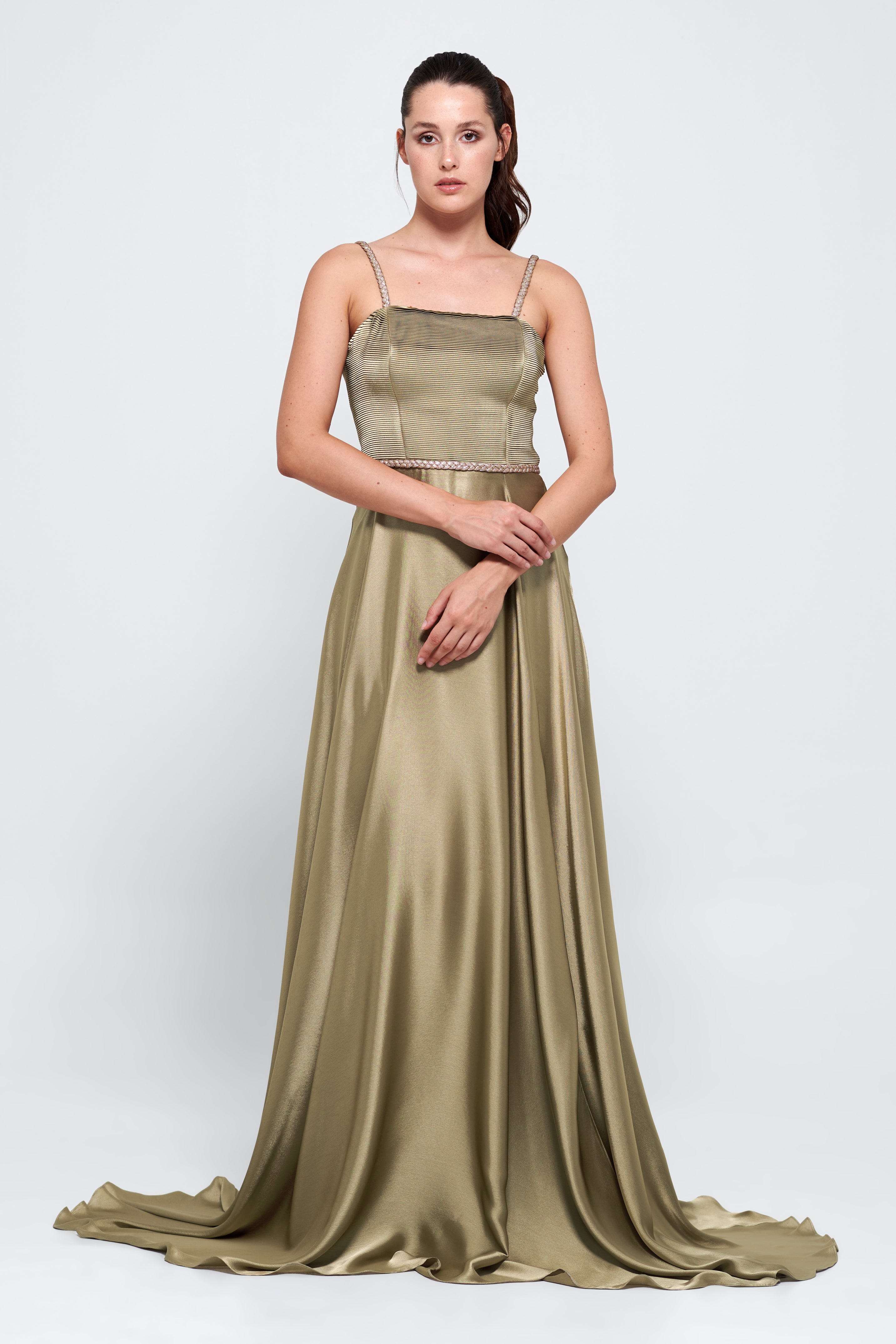Metallic Jacquard Silk Satin Dress John Paul Ataker Metallic Jacquard Silk Satin Dress John Paul Ataker