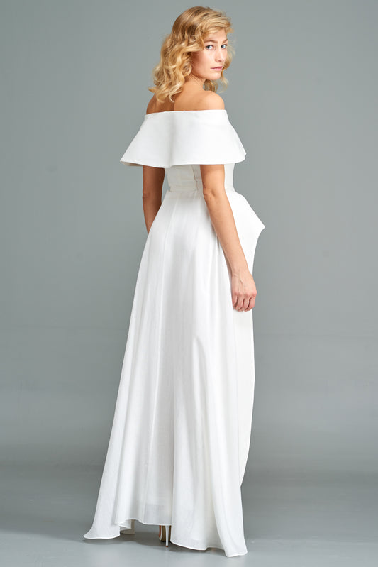 High-Low Peplum Top with Pant