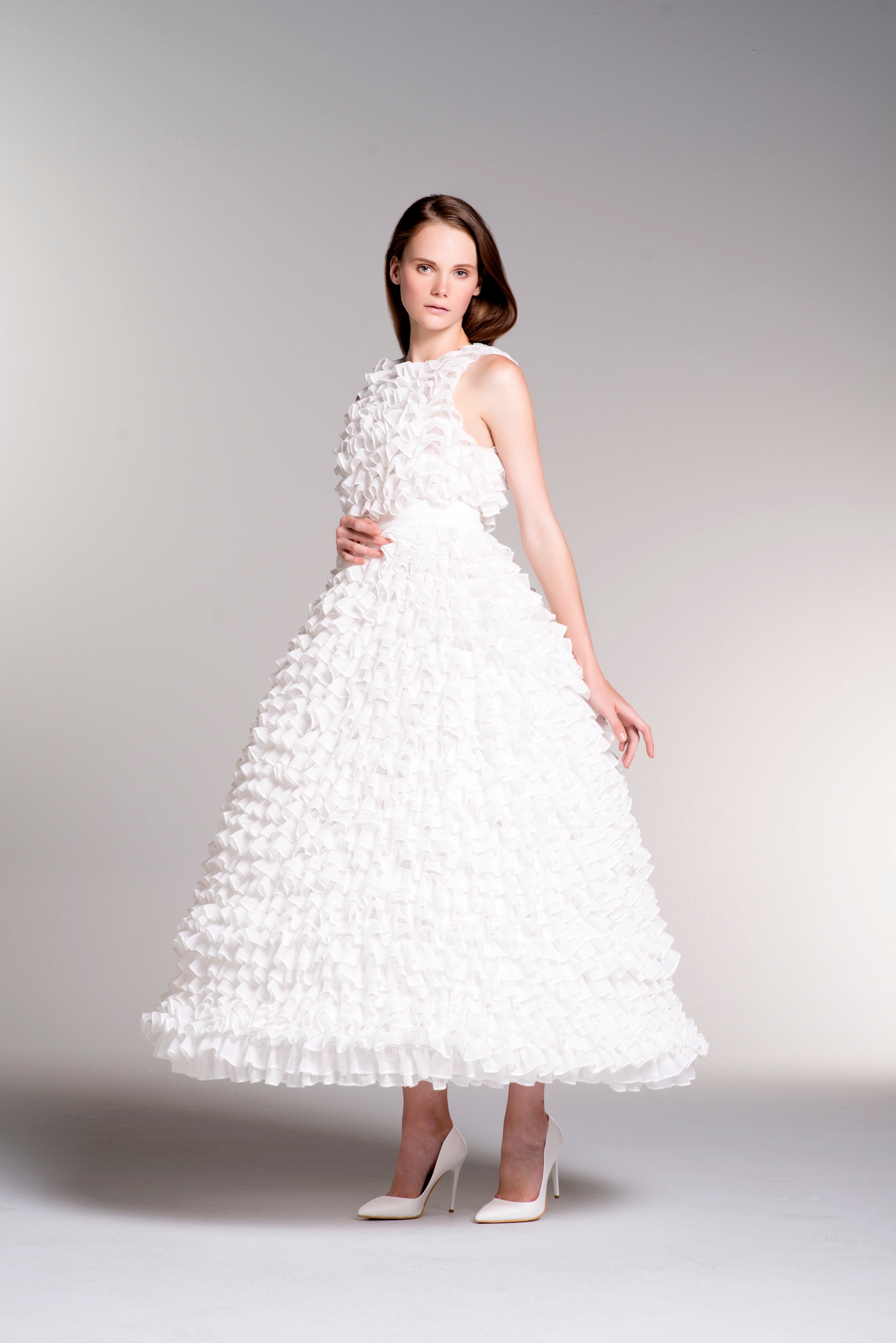 ruffle mesh dress Stephanie Maxi Sage | Wedding Guest Dress | Maxi Typically 25/26 Details Model wearing size small Especia Mesh Ruffle Dress |