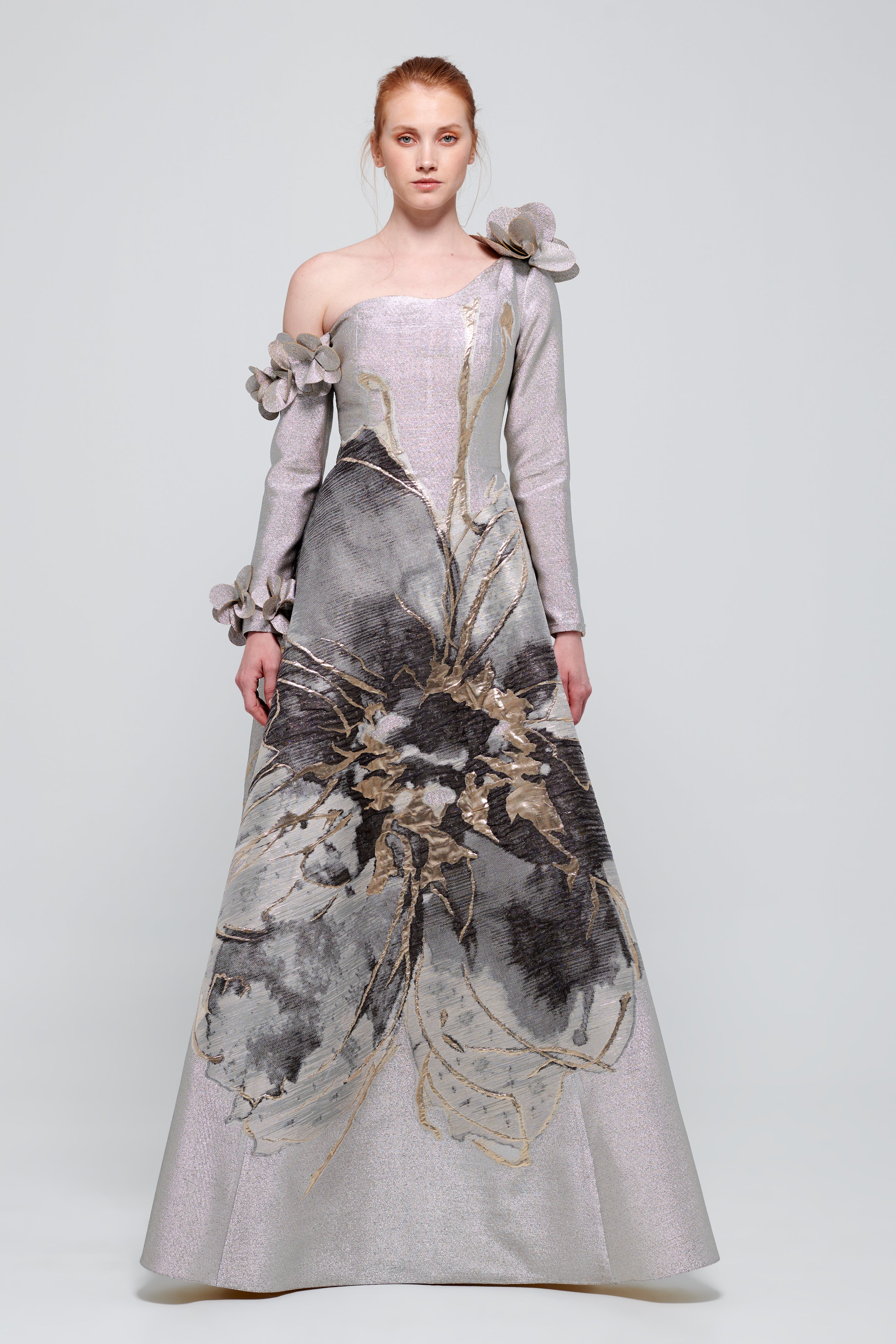 Long Dress with Appliqus Long Dress with Appliqus
