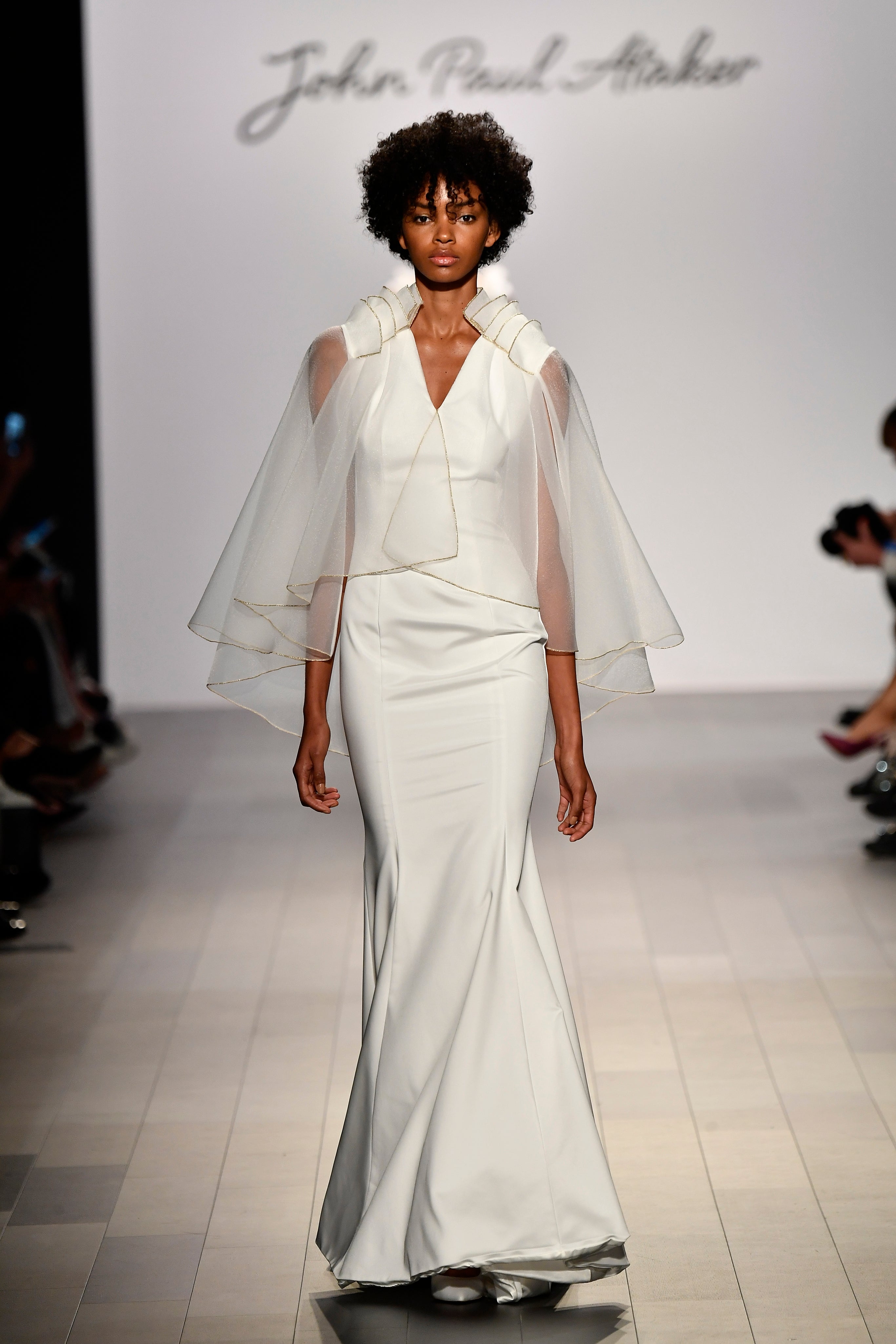 Organza Cape Long Dress John Paul Ataker Organza Cape Long Dress John Paul Ataker