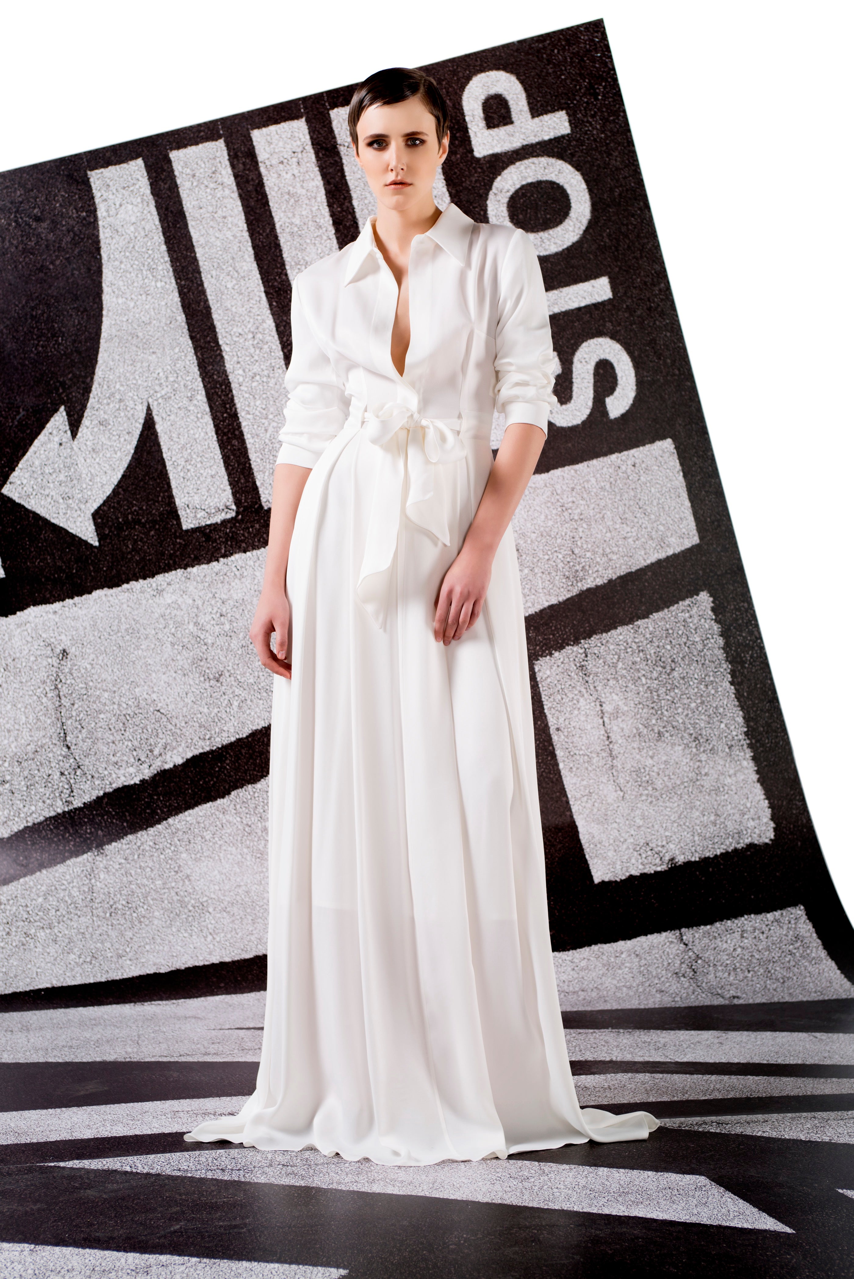 Viscose Satin Shirt Dress John Paul Ataker Viscose Satin Shirt Dress John Paul Ataker