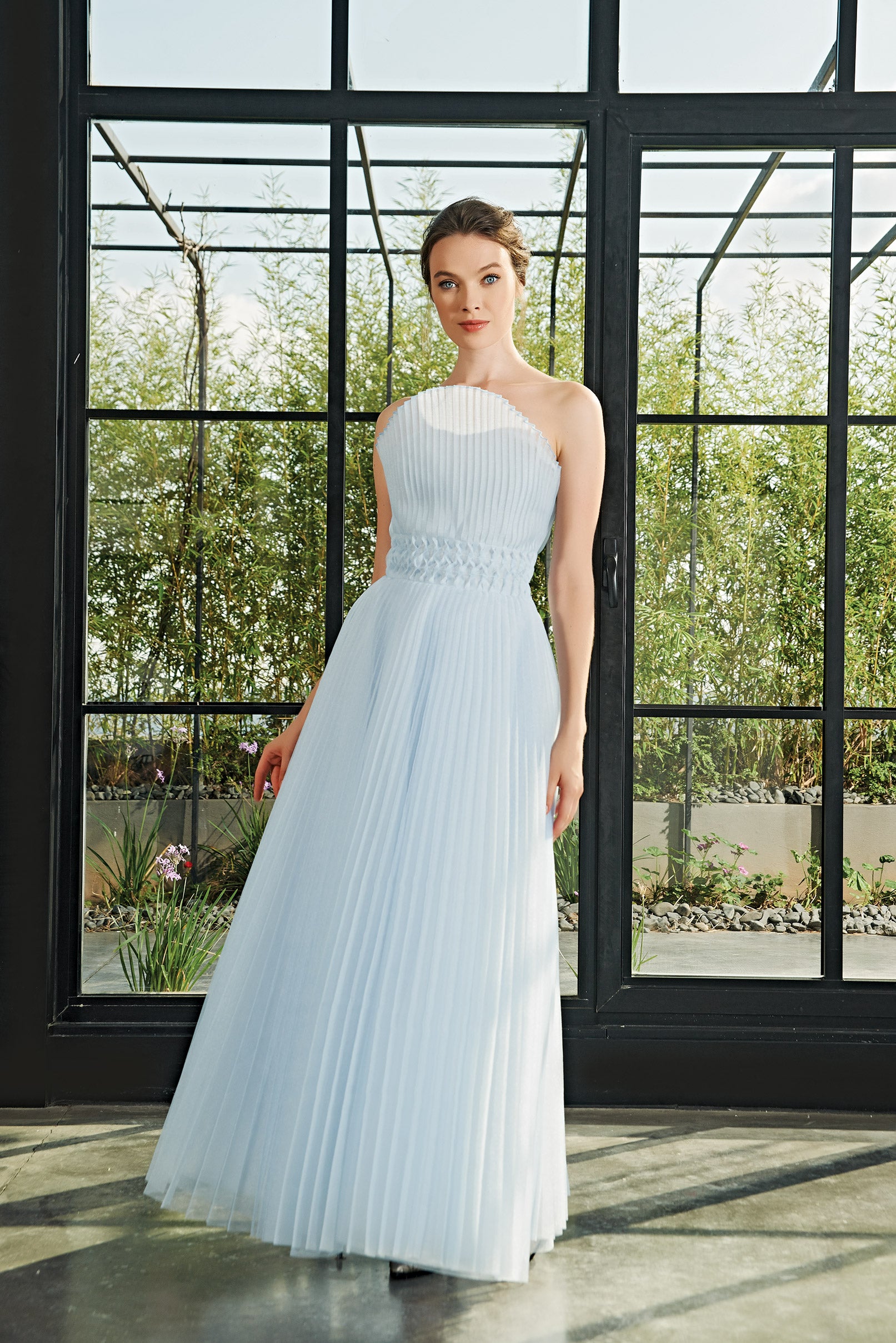 Pleated Organza Gown John Paul Ataker Pleated Organza Gown John Paul Ataker