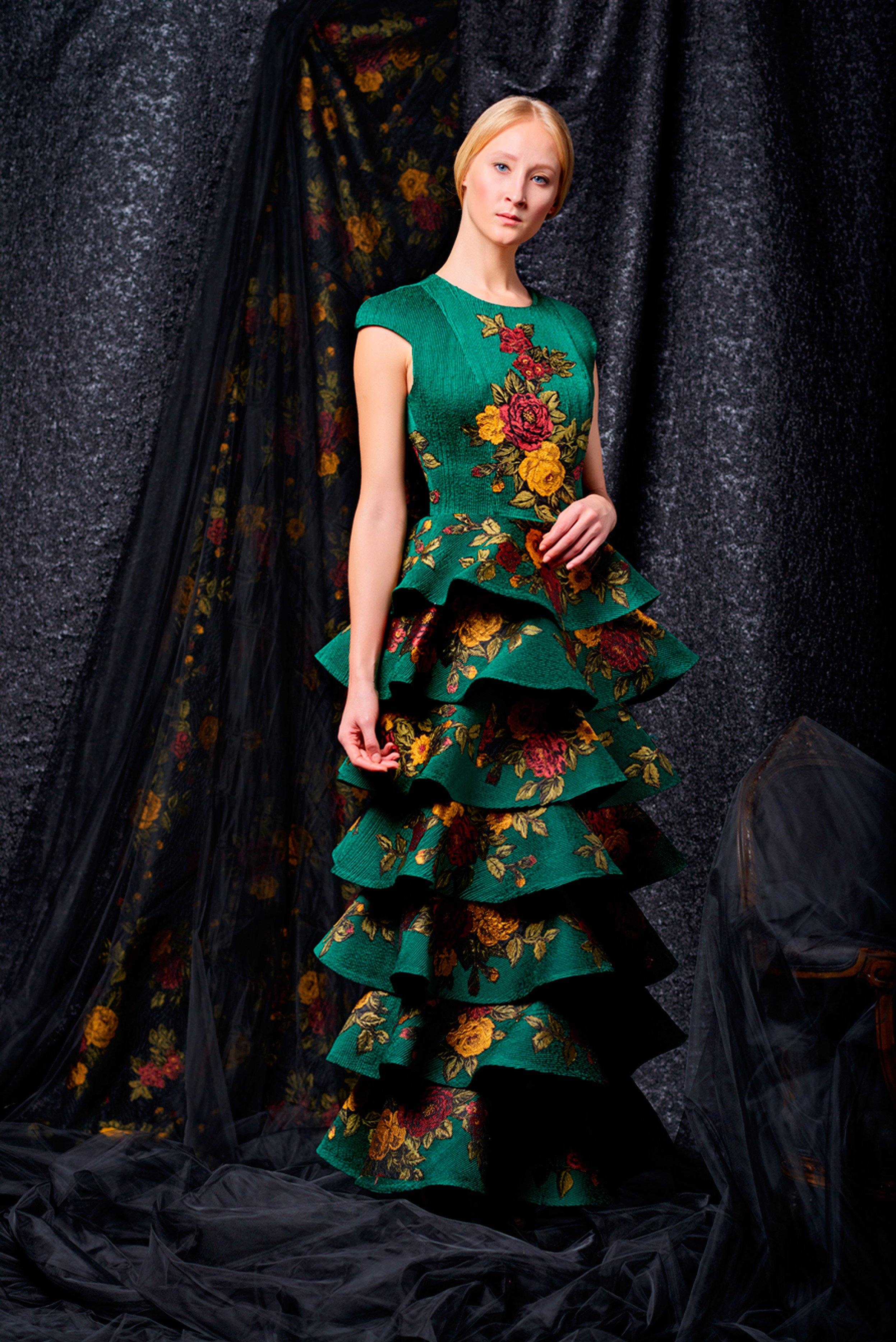 polyester taffeta dress Tadashi Shoji CII25478L - Long Taffeta (62% Polyester 33% Nylon 5% Span) Sheath Dress