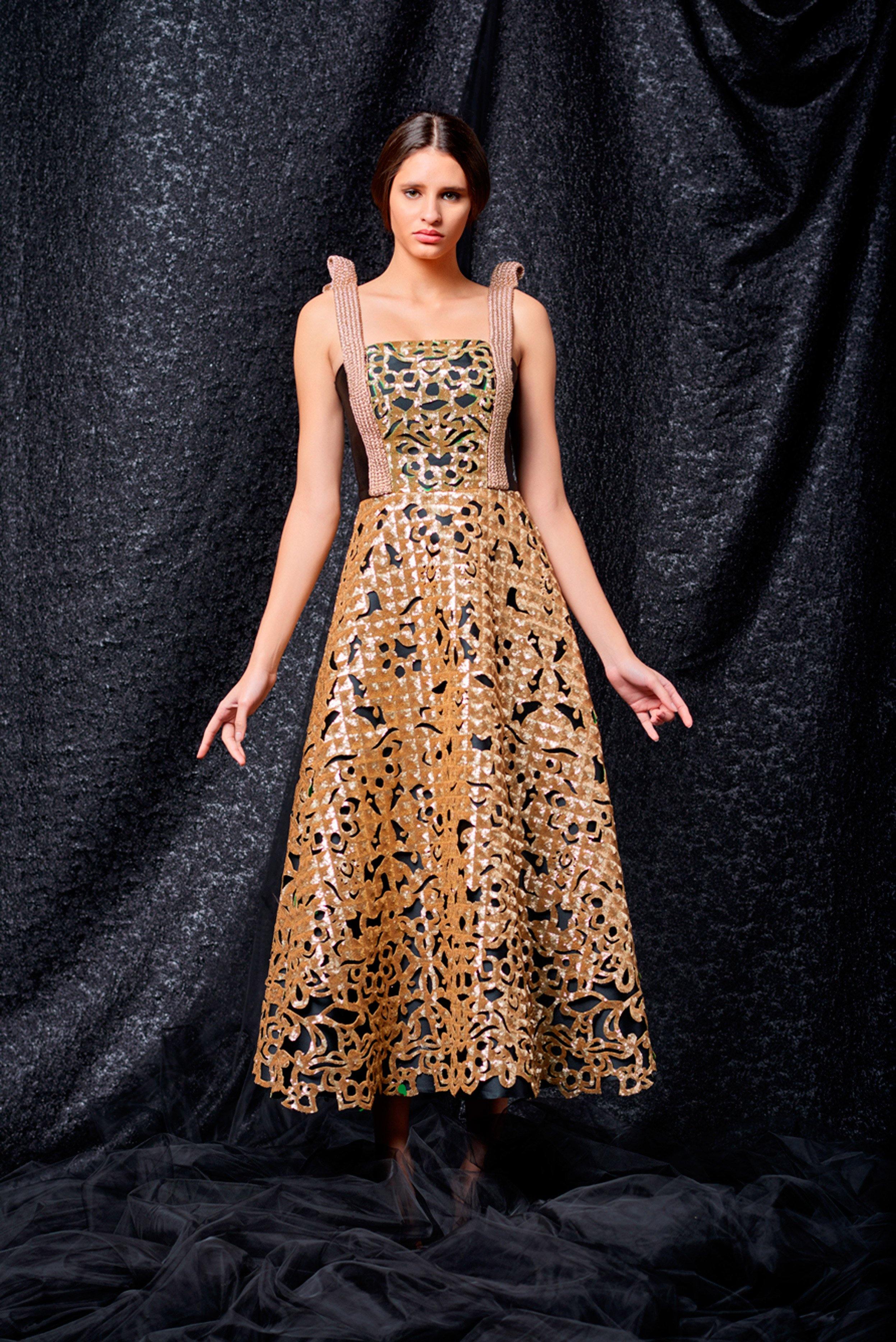 Sequin Detailed Taffeta Midi Dress John Paul Ataker Sequin Detailed Taffeta Midi Dress John Paul Ataker