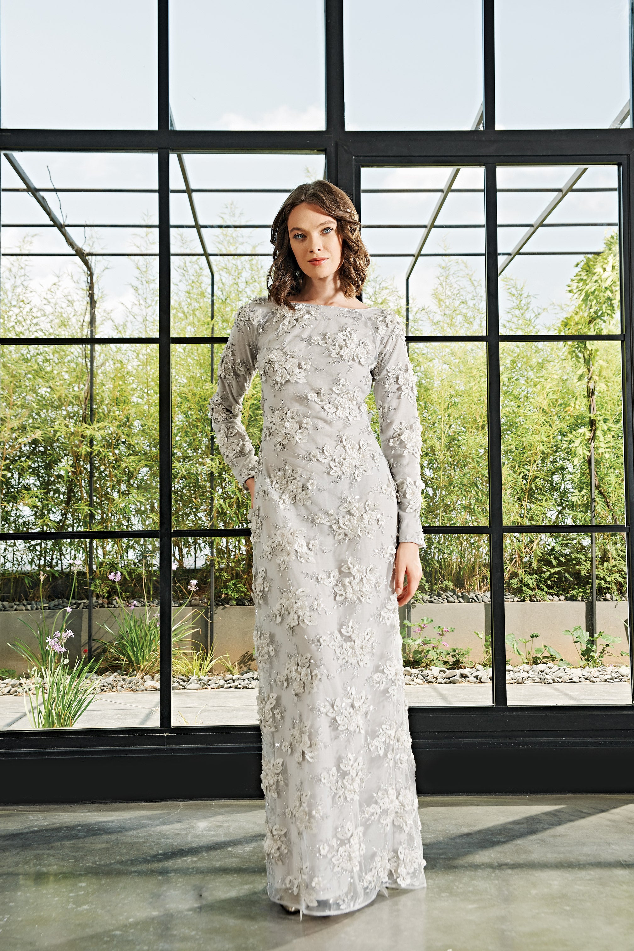 Embroideried Cotton Mix Long Dress John Paul Ataker Embroideried Cotton Mix Long Dress John Paul Ataker