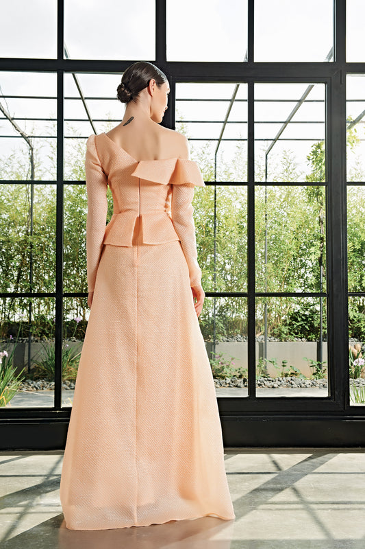 Ruffle Detailed Long Dress