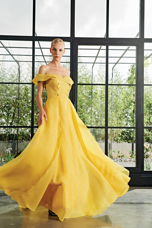 Off-The-Shoulder Long Dress