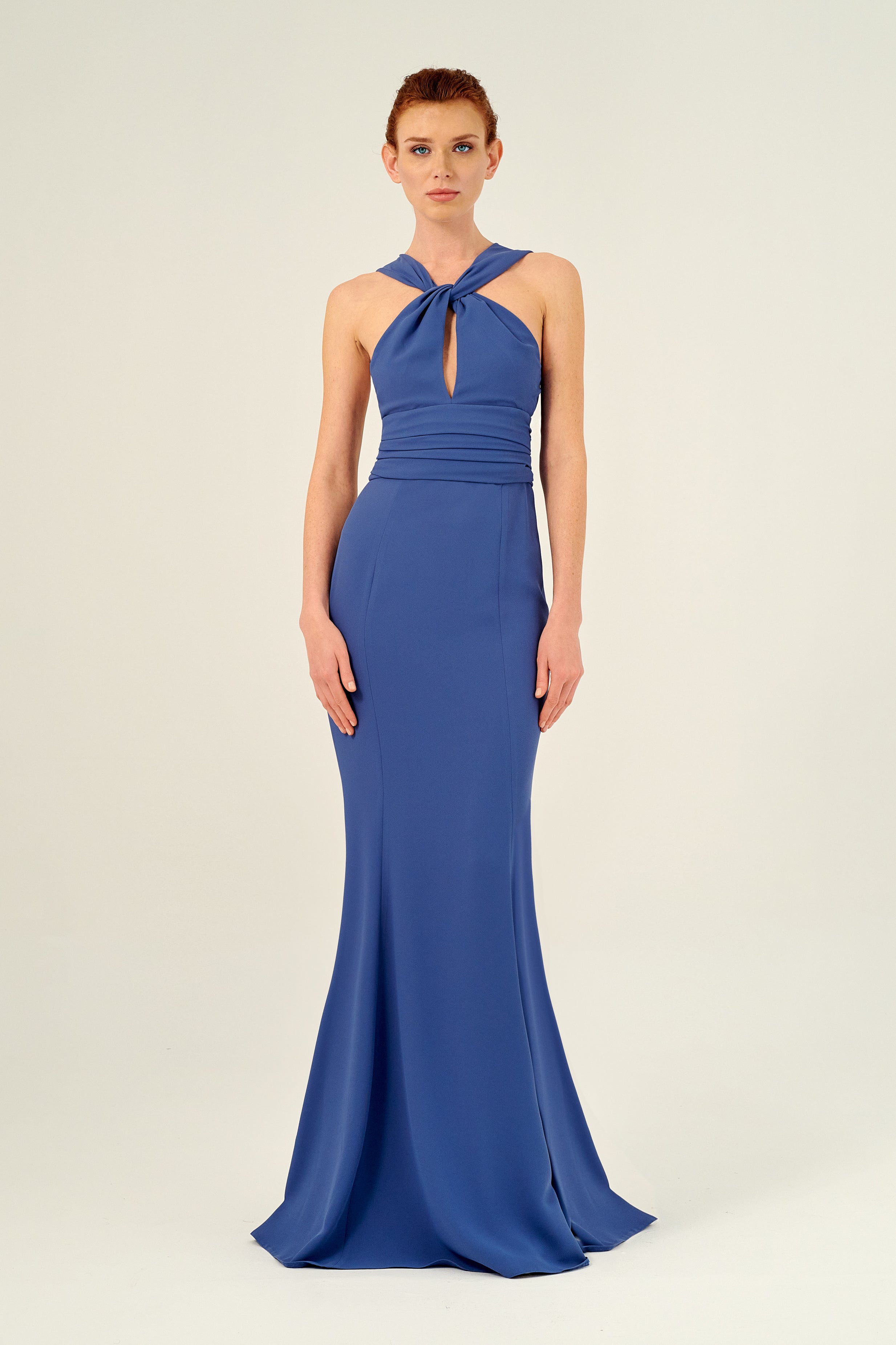 Halter Neckline with Front Keyhole Cutout Mermaid Dress John Paul Ataker Halter Neckline with Front Keyhole Cutout Mermaid Dress John Paul Ataker