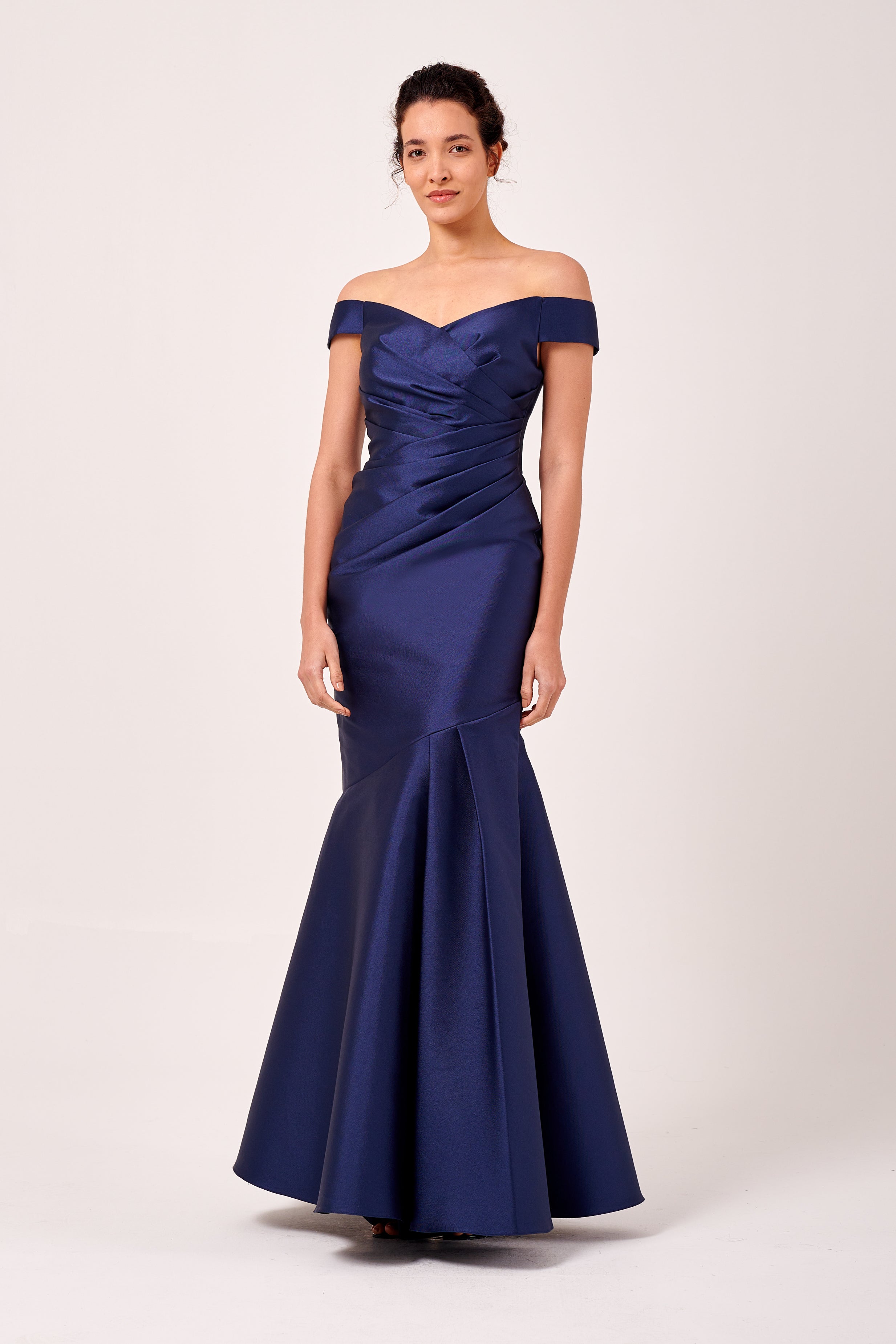 Off-The-Shoulder Pleated Bodice Detail Long Dress – John Paul Ataker Off-The-Shoulder Pleated Bodice Detail Long Dress – John Paul Ataker