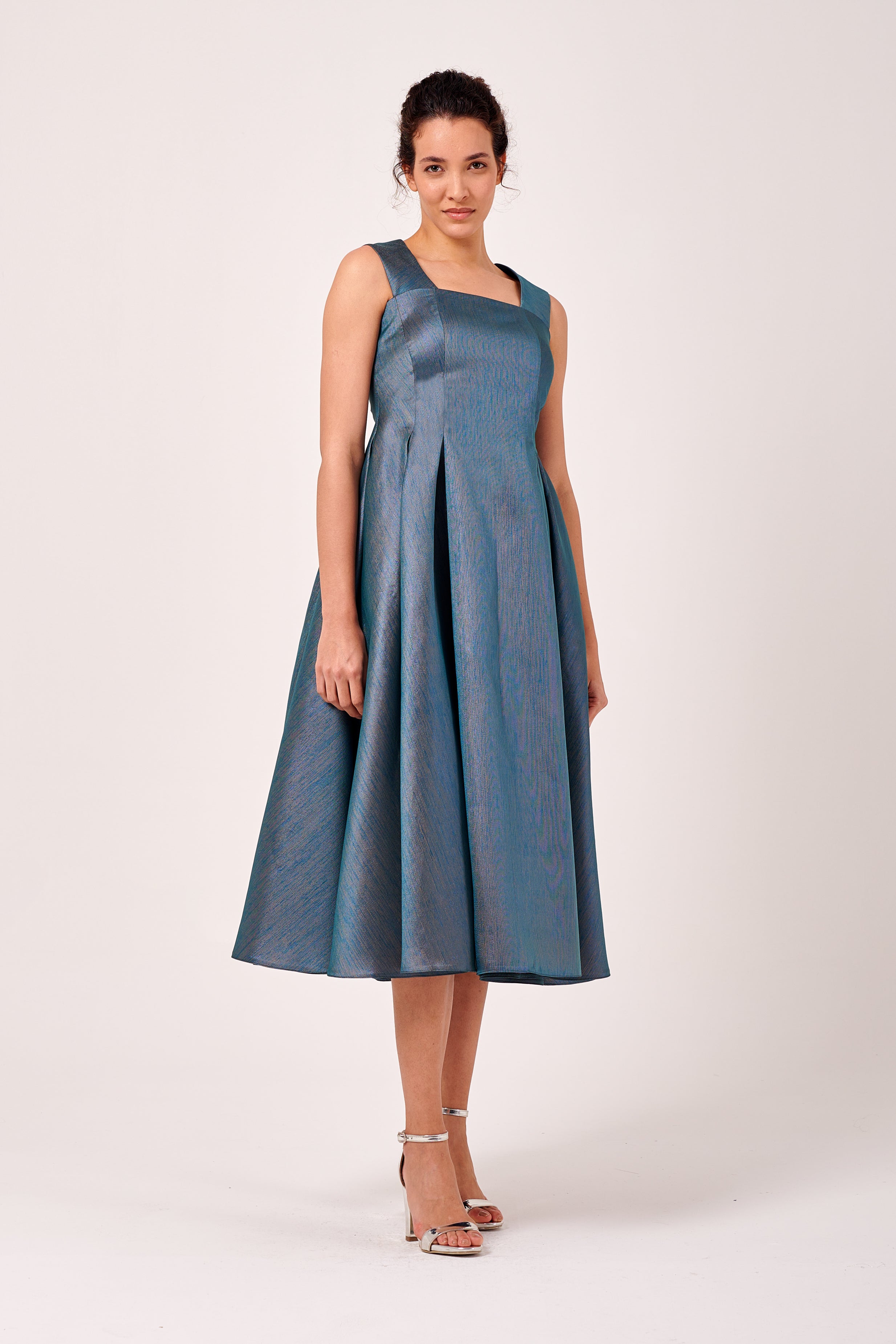 A-Line Square Neckline Midi Length Dress John Paul Ataker A-Line Square Neckline Midi Length Dress John Paul Ataker