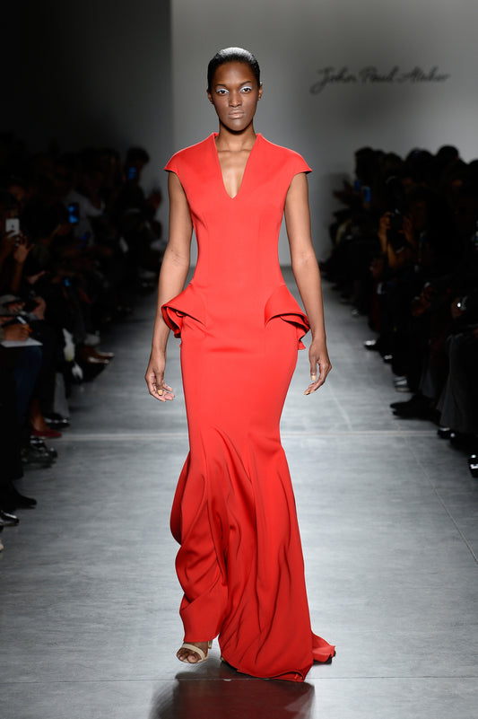 Structured Peplum Double Viscose Dress