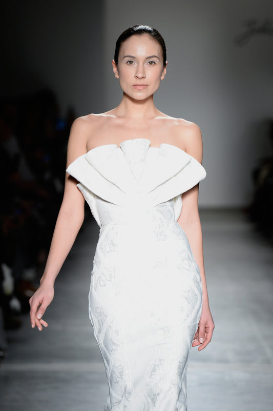 Structured Jacquard Mermaid Dress