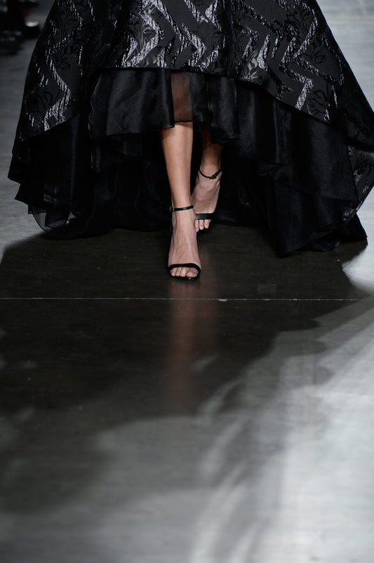 Keyhole Neckline Jacquard Dress