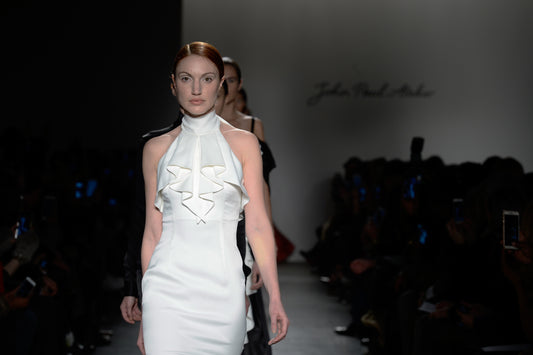 Ruffle Detailed Satin Dress