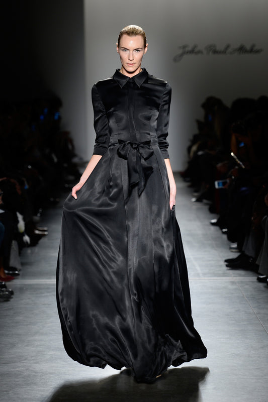 Viscose Satin Shirt Dress