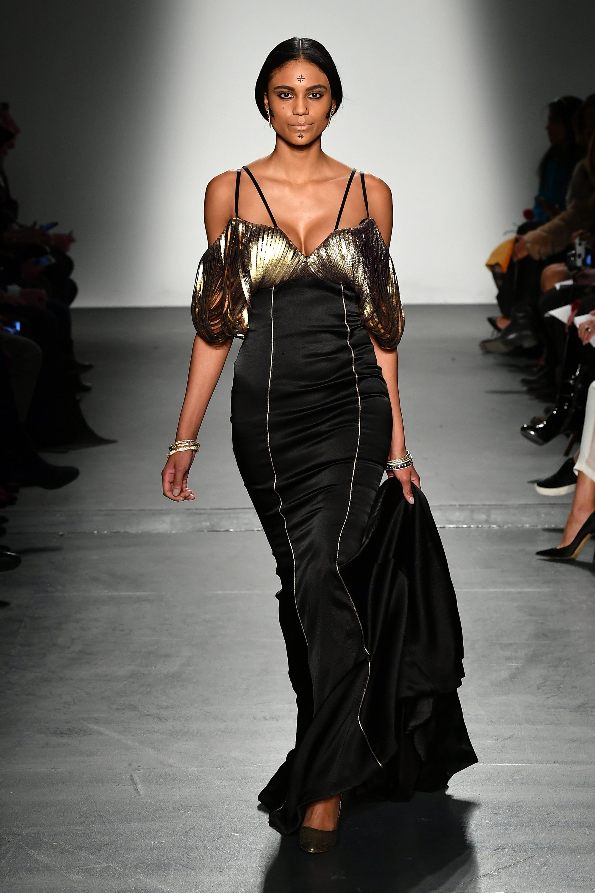 faux satin dress Ava Faux Wrap Wiggle Dress in Golden Mustard Satin