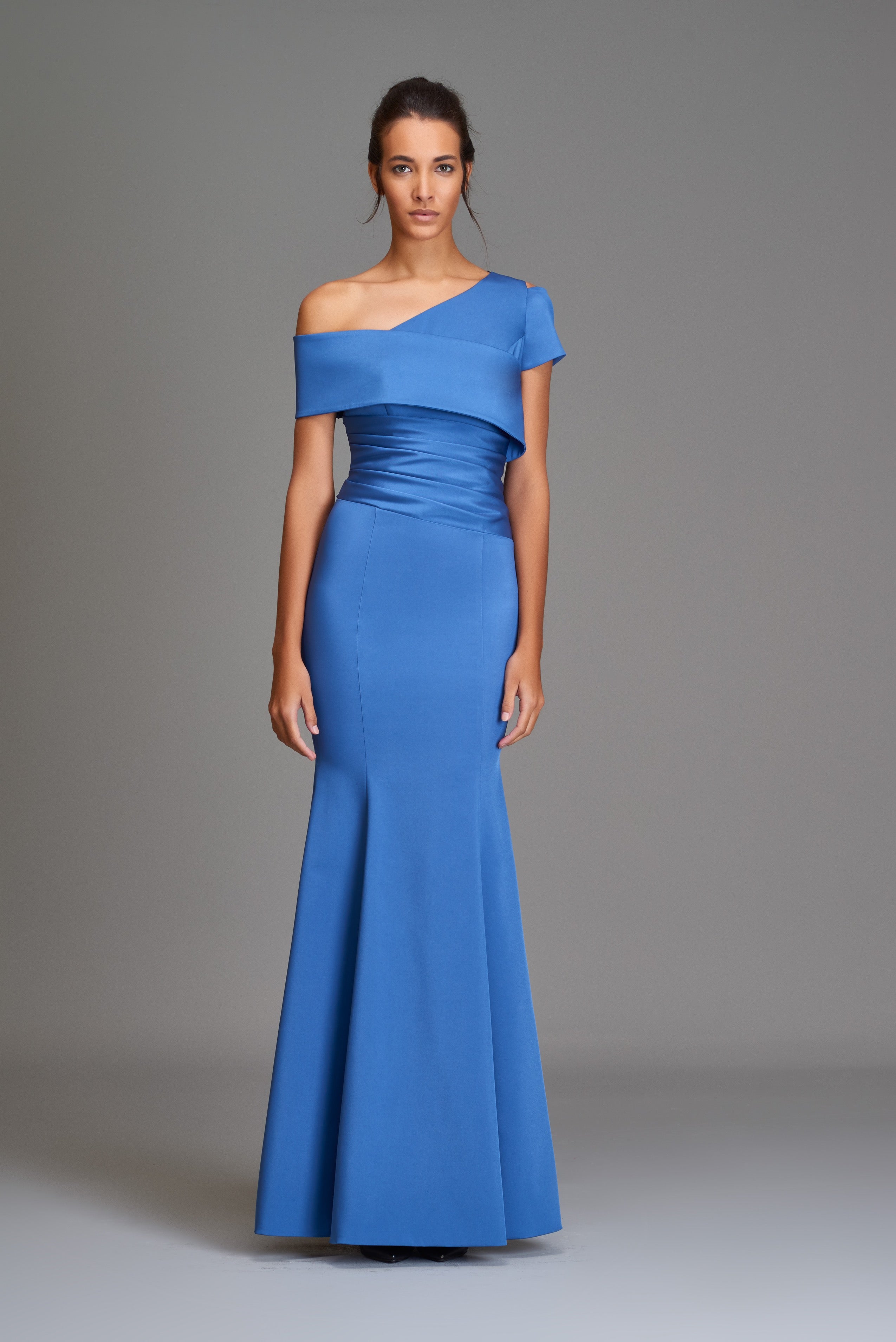Asymmetric gown outlet