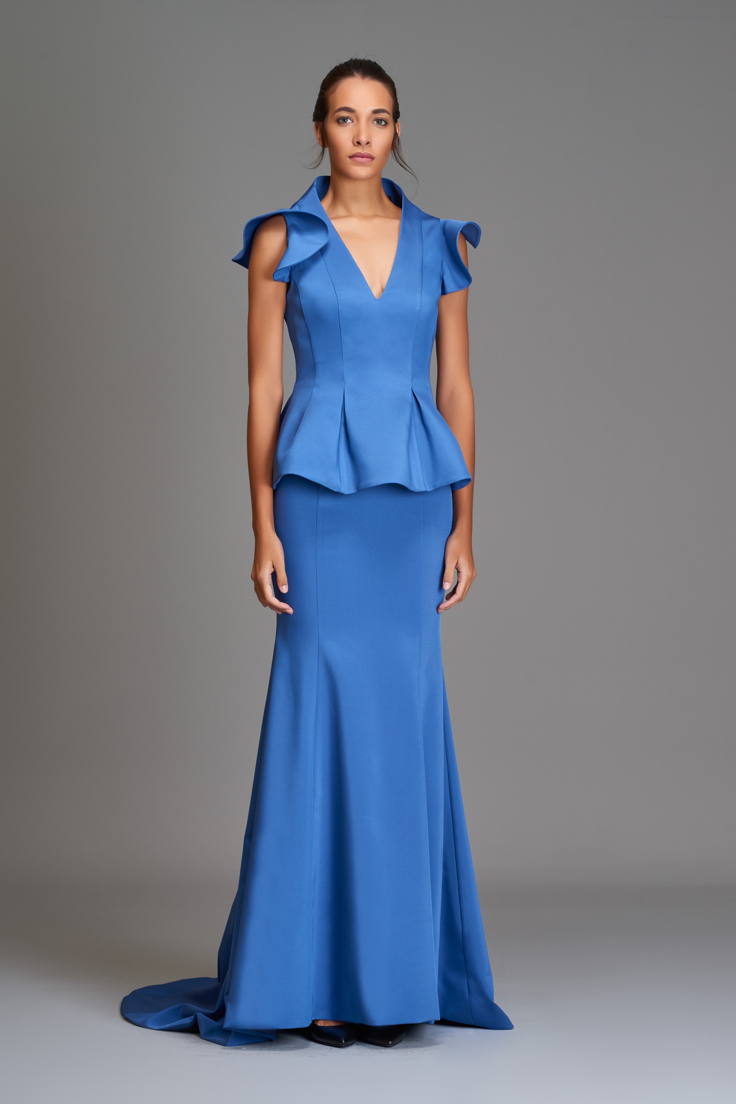 Exaggerated Cap-Sleeve Dress Exaggerated Cap-Sleeve Dress