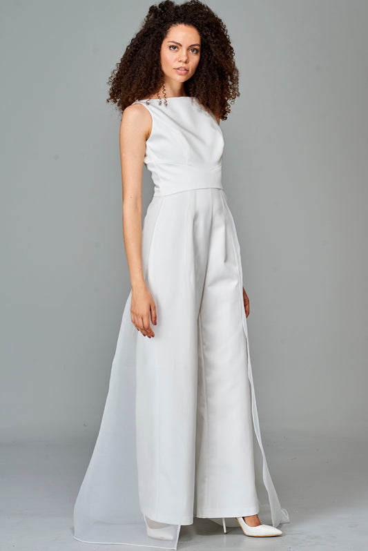 Organza Overskirt Jumpsuit