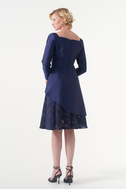 Taffeta And Jacquard Dress