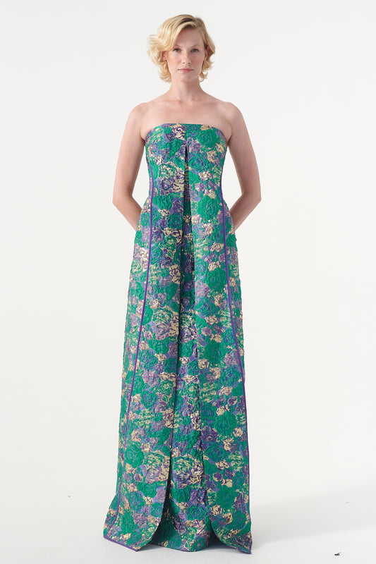 Mosaic Jacquard Long Dress