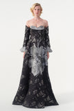 Jacquard Victorian Long Dress