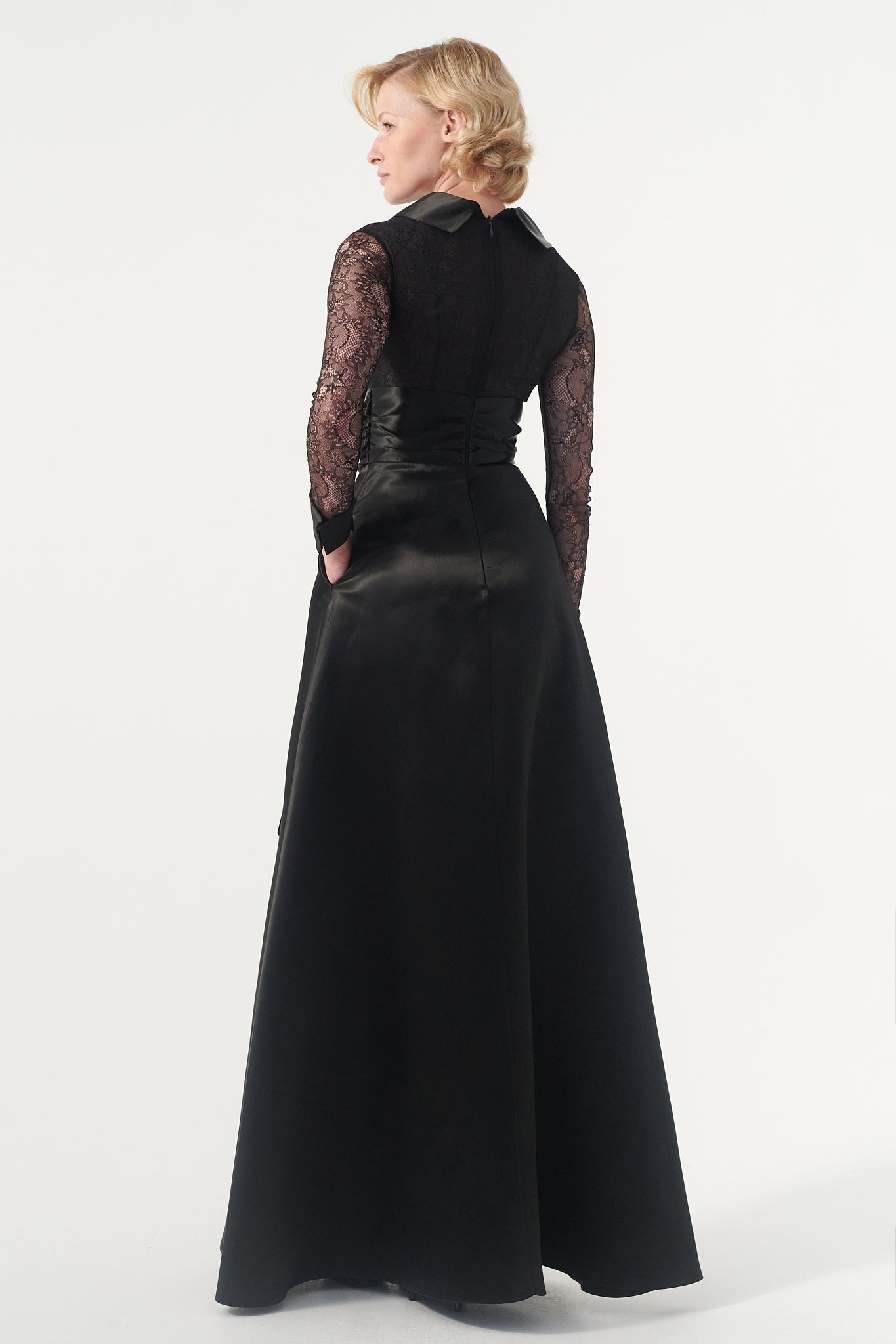 Lace And Taffeta Long Shirt Dress John Paul Ataker Lace And Taffeta Long Shirt Dress John Paul Ataker