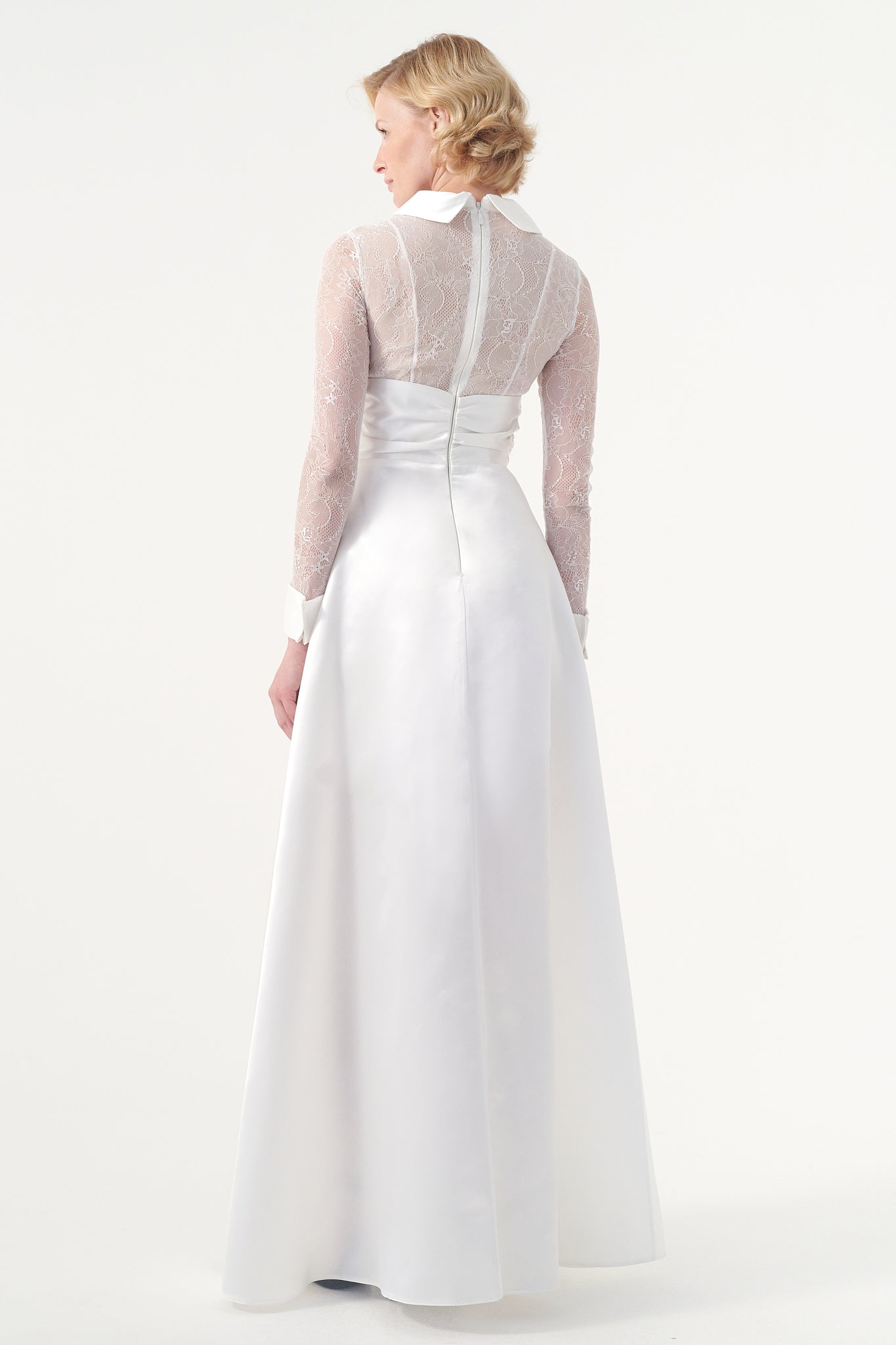 Lace And Taffeta Long Shirt Dress John Paul Ataker Lace And Taffeta Long Shirt Dress John Paul Ataker