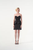 Stretch Satin Top And Skirt